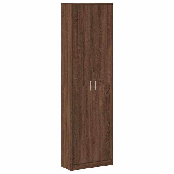 vidaXL Wardrobe with Shelf Brown Oak 55 x 25 x 189 cm Engineered Wood