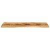 vidaXL Desk Top with Curve 120x60x2.5 cm Solid Wood Rough Mango