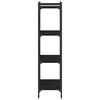 vidaXL Bookcase 4-Tier Black 60x30x120 cm Engineered Wood