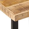 vidaXL Bench 160 cm Solid Rough Wood Mango and Steel