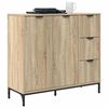 vidaXL Sideboard Sonoma Oak 89.5 x 33 x 82 cm Engineered Wood