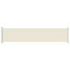 vidaXL Patio Retractable Side Awning 140x600 cm Cream