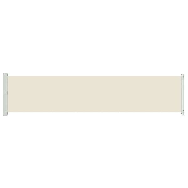 vidaXL Patio Retractable Side Awning 140x600 cm Cream