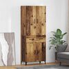 vidaXL Highboard Old Wood 69.5 x 34 x 180 cm Engineered Wood