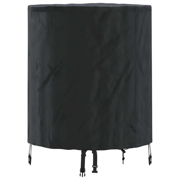 vidaXL Table Cover Plain Black 62 x 62 x 70 cm Fabric