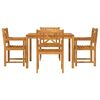 vidaXL Garden Dining Set 5 pcs Brown Solid Acacia wood