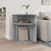 vidaXL End Table Grey Sonoma 39.7 x 39.7 x 60 cm Engineered Wood