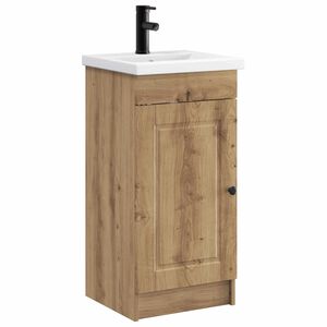 vidaXL Bathroom Vanity with Sink Artisan Oak 42 x 40 x 84.5 cm