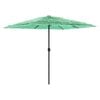 vidaXL Garden Parasol with Steel Pole Green 248x248x248 cm