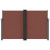 vidaXL Retractable Side Awning Brown 160x600 cm