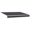 vidaXL Awning Replacement Fabric Anthracite 2.5 x 2 m Polyester