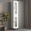 vidaXL Hanging Wall Cabinet White 34.5x34x90 cm