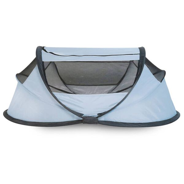 DERYAN Pop-up Travel Cot BabyBox with Mosquito Net Sky Blue