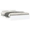vidaXL Bed Frame with Headboard without Mattress White 160x200 cm