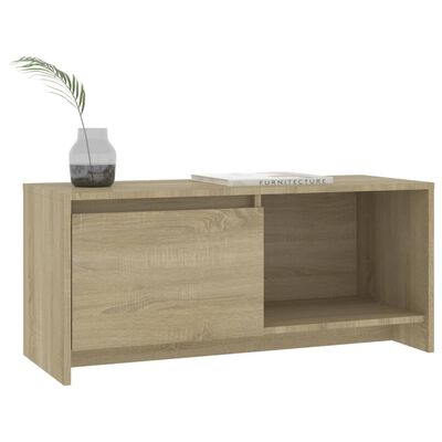 vidaXL TV Cabinet Sonoma Oak 90x35x40 cm Engineered Wood