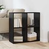 vidaXL Book Cabinet Black Oak 69.5 x 29 x 69.5 cm Engineered Wood