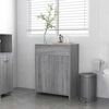 vidaXL Bathroom Cabinet Grey Sonoma 60x33x80 cm Engineered Wood