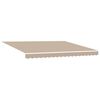vidaXL Retractable Awning Beige 4 x 3 m Canvas and Aluminium