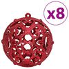 vidaXL Christmas Baubles 100 pcs Wine Red 3 / 4 / 6 cm