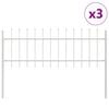 vidaXL Garden Fence WOERDEN 3 pcs 5.1 x 0.6 m Powder-coated Steel