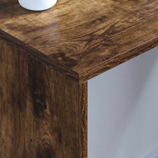 vidaXL Wall-Mounted Desk Smoked Oak 80 x 45 x 30 cm Engineered Wood