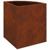 vidaXL Corner Planter Rusty 30 x 30 x 35 cm Weathering steel