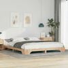 vidaXL Bed Frame Brown 180 x 210 cm Solid Pine Wood