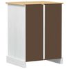 vidaXL HiFi cabinet White 60 x 50 x 82 cm Solid Pine Wood