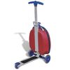 vidaXL Scooter with Trolley Case for Children Red