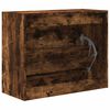 vidaXL Shoe Cabinet Smoked Oak 80x34x63 cm Engineered Wood