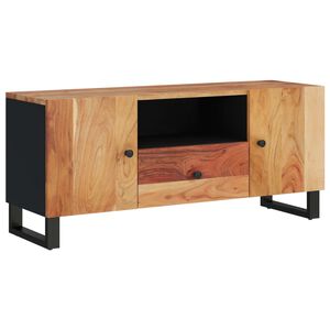 vidaXL TV Cabinet 105x33,5x46 cm Solid Wood Acacia&Engineered Wood