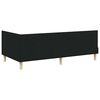vidaXL Corner Bed Frame with Headboard Black 90 cm x 190 cm Velvet