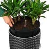 LECHUZA Planter CILINDRO Cottage 32 ALL-IN-ONE Diameter 32 cm Granite