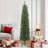 vidaXL Artificial Christmas Tree with 300 LEDs with Stand Green 180 cm