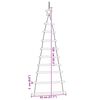 vidaXL&nbsp;Hanging Christmas Trees with Top Stars 2 pcs 55x120 cm Natural Branch