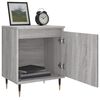 vidaXL Bedside Cabinet Grey Sonoma 40x30x50 cm Engineered Wood