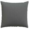 vidaXL Sofa Pillows 2 pcs Dark Grey 50 x 50 cm Fabric