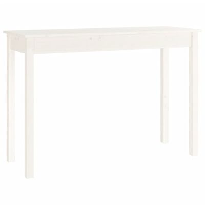 vidaXL Console Table White 110x40x75 cm Solid Wood Pine