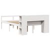 vidaXL Bookcase Bed without Mattress White 120x200 cm Solid Wood Pine