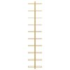 vidaXL Wall-mounted Wine Rack for 10 Bottles Gold Metal