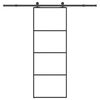 vidaXL Sliding Door with Hardware Set 76x205 cm ESG Glass&Aluminium