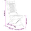 vidaXL Folding Garden Chairs 8 pcs 46x66x99 cm Bamboo