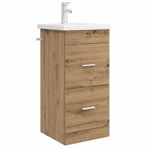 vidaXL Bathroom Vanity with Sink Artisan Oak 42 x 40 x 84.5 cm