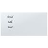 vidaXL Wall-mounted Magnetic Board White 60x30 cm Tempered Glass