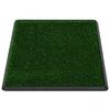 vidaXL Pet Toilets 2 pcs with Tray & Faux Turf Green 76x51x3 cm WC