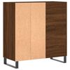 vidaXL Record Cabinet Brown Oak 84.5x38x89 cm Engineered Wood