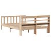 vidaXL Bed Frame without Mattress 150x200 cm King Size Solid Wood Pine