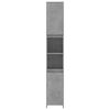 vidaXL Bathroom Cabinet Concrete Grey 30x30x183.5 cm Engineered Wood