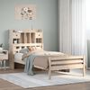 vidaXL Bookcase Bed without Mattress 75x190 cm Small Single Solid Wood Pine