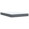 vidaXL Box Spring Bed with Mattress Dark Grey 140x190 cm Velvet